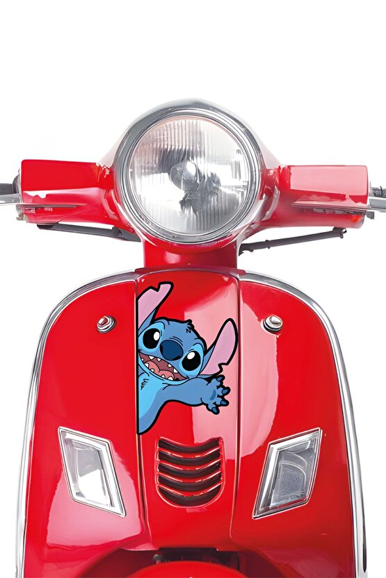 Stitch Sticker 11x16,5 Cm Su Geçirmez Yüksek Çözünürlüklü Araba Laptop Motorsiklet Kask Sticker