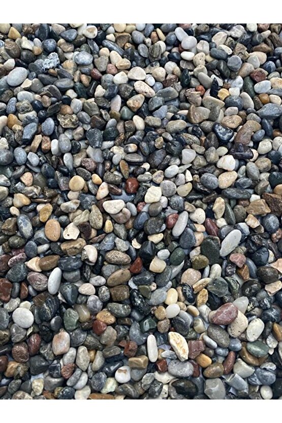 Doğal Dalaman Dere Çakılı Taşı 1 Kg 1-1,5 Cm Dere Çakıl Bahçe Peyzaj Saksı Teraryum Akvaryum Taş