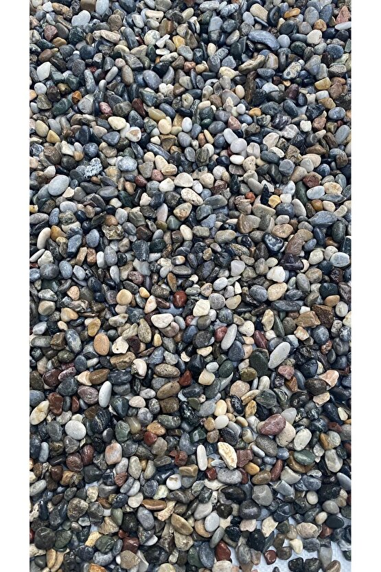 Doğal Dalaman Dere Çakılı Taşı 1 Kg 1-1,5 Cm Dere Çakıl Bahçe Peyzaj Saksı Teraryum Akvaryum Taş