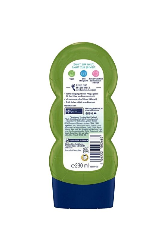 Çocuk Şampuan&duş Jeli 2 In 1 Pokemon Bulbasaur 230 ml