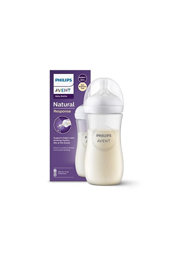 Natural Response PP Biberon 3 Ay+ 330ml SCY90601