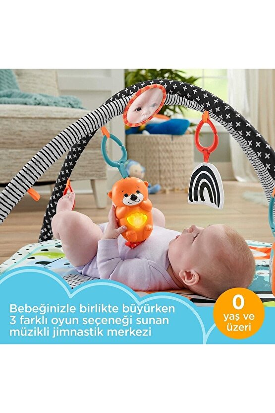 Neşeli Hayvanlar 3ü 1 Arada Jimnastik Merkezi Oyun Halısı