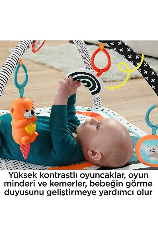 Neşeli Hayvanlar 3ü 1 Arada Jimnastik Merkezi Oyun Halısı