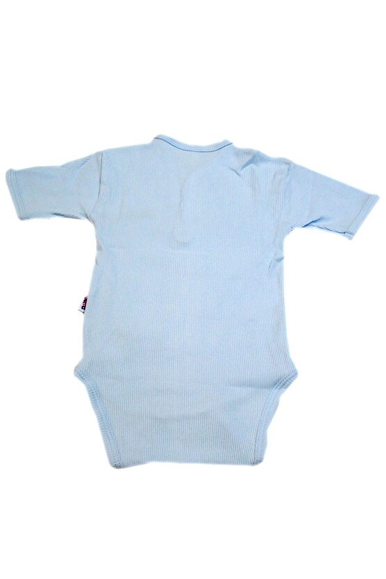 Yarım Kol Kaşkorse Badi (BODY) - Mavi 6-12 Ay
