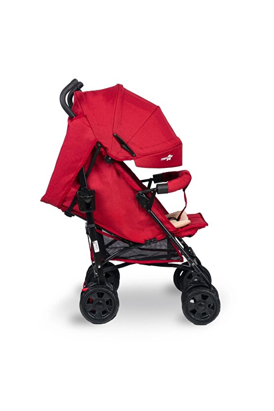 Tam Yatar Baston Bebek Arabası – Dark Red