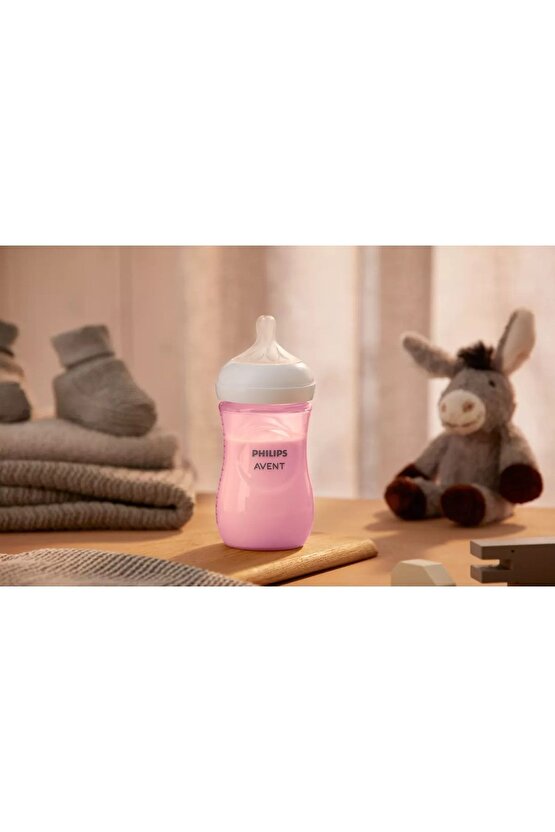 Doğal Tepkili Pp Pembe Biberon 260ml 1 Ay Scy90311, SCY90311, Tek Ebat