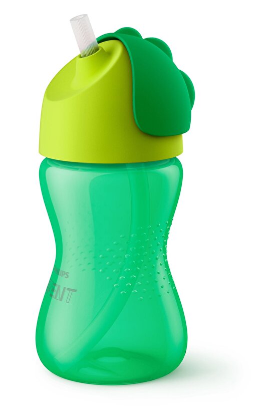 Yeşil Pipetli Bardak 300 ml Yeni Model