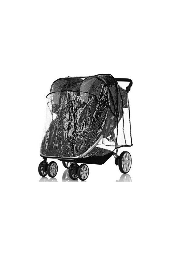 Britax B-agile Double Bebek Arabası - Yağmurluk