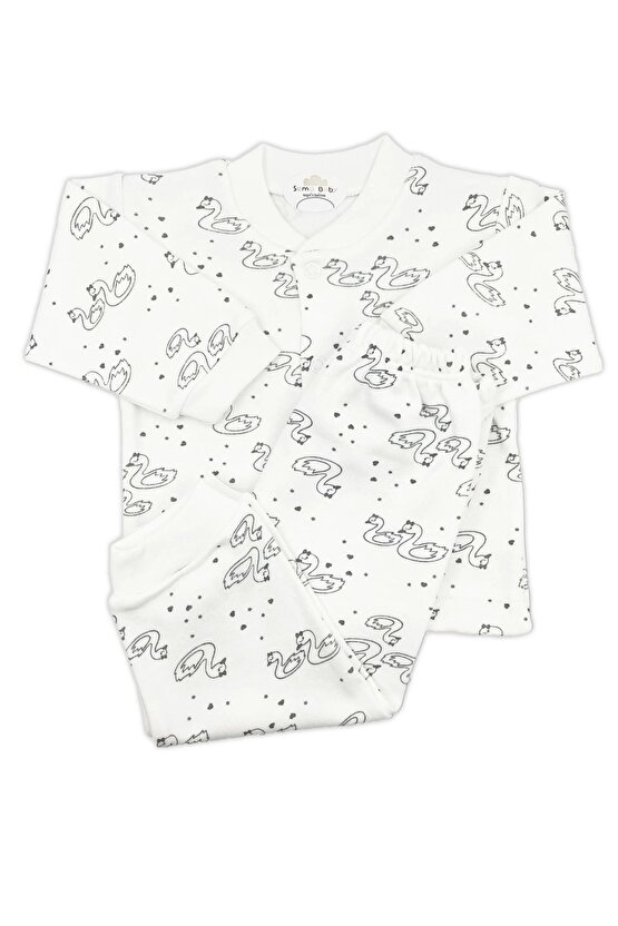 Sevimli Kuğu Bebek Pijama Takımı 6-9 Ay