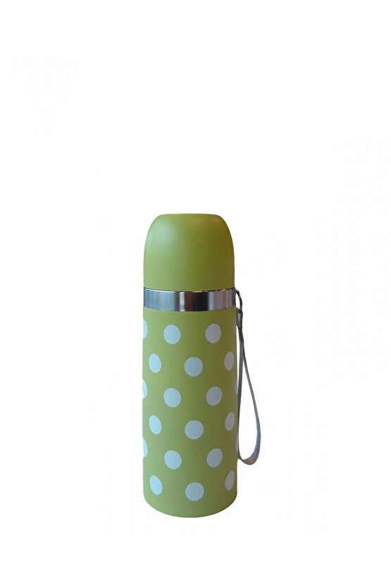 Puantiyeli Bebek Termosu 350 ml - Yeşil