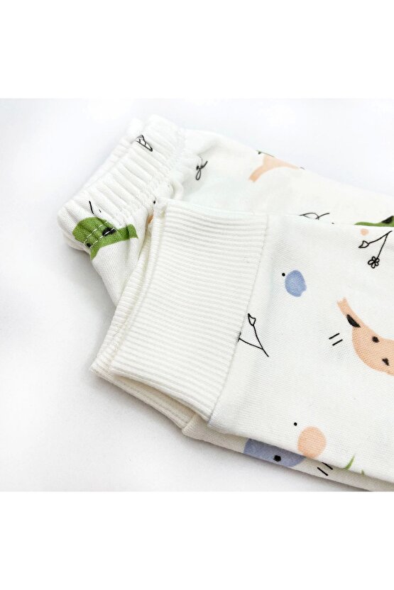 Happy Birds Bebek Pijama Takımı 6-9 Ay
