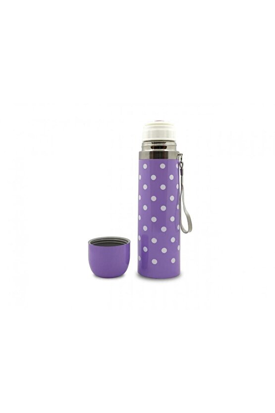 Puantiyeli Bebek Termosu 500 ml - Mor