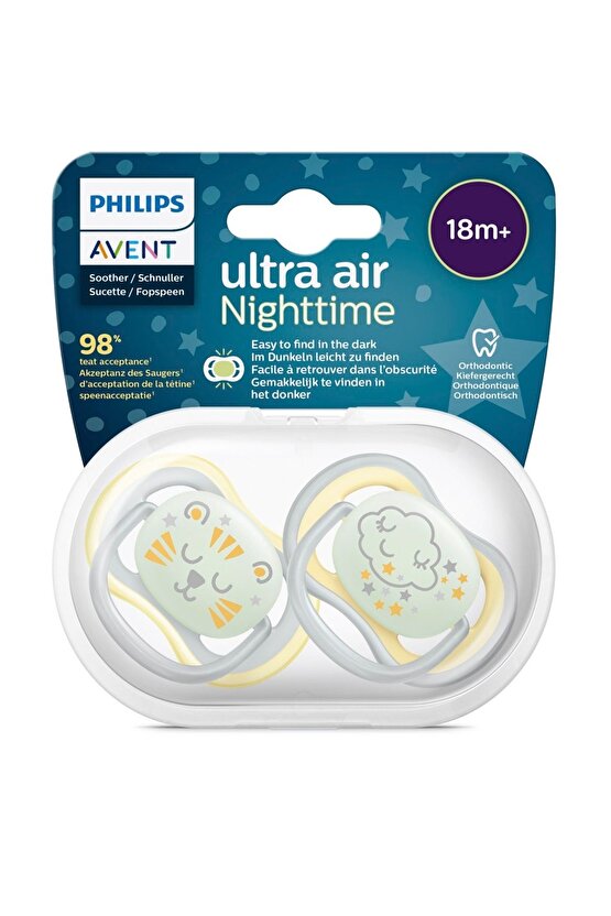 Ultra Air Nighttime Karanlıkta Parlar Gece Emziği 18 Ay 37601