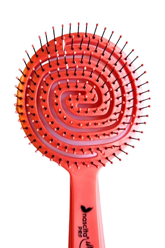 Pembe Pro Üç Boyutlu Oval Saç Fırçası 02