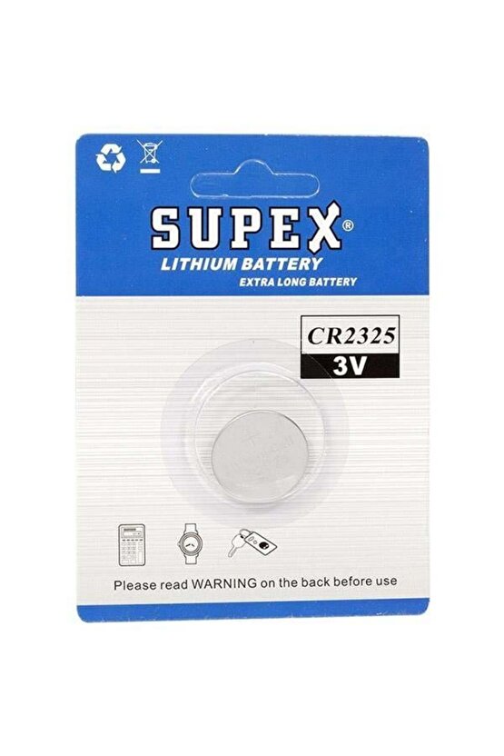 Supex Cr2325 3 Volt Lityum Pil Tekli