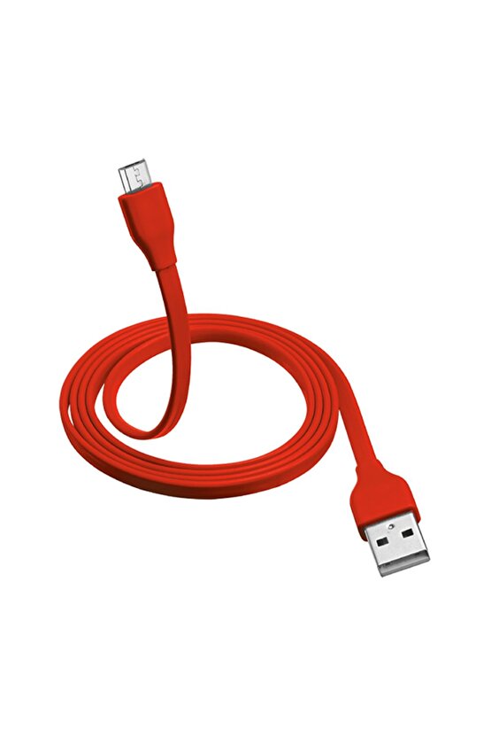 20137 Urban Flat Micro Usb 1m Kablo,kırmızı