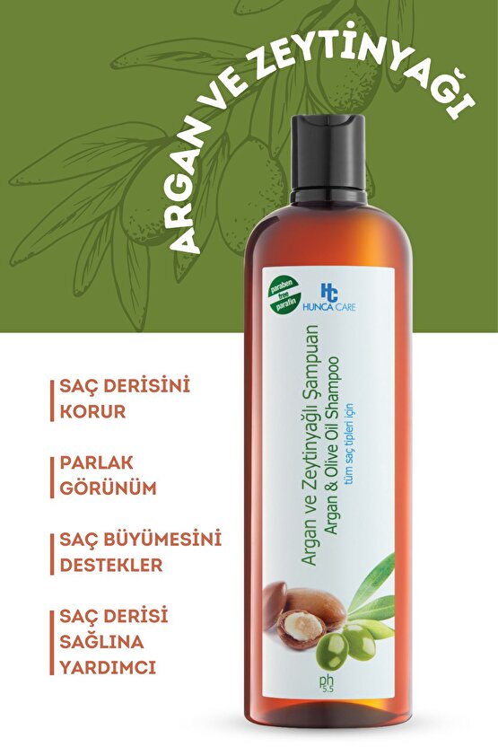 Argan & Zeytinyağlı Şampuan, Dökülme Karşıtı, Besleyici Ve Onarıcı, 675 ml