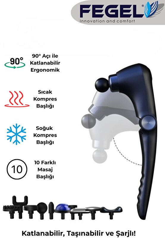 FG-2024 Profesyonel Katlanabilir Sıcak & Soğuk Masaj Aleti