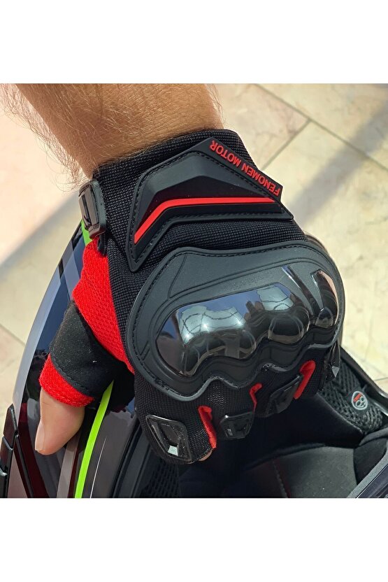Birinci Kalite Yazlık Kısa Motosiklet Eldiveni