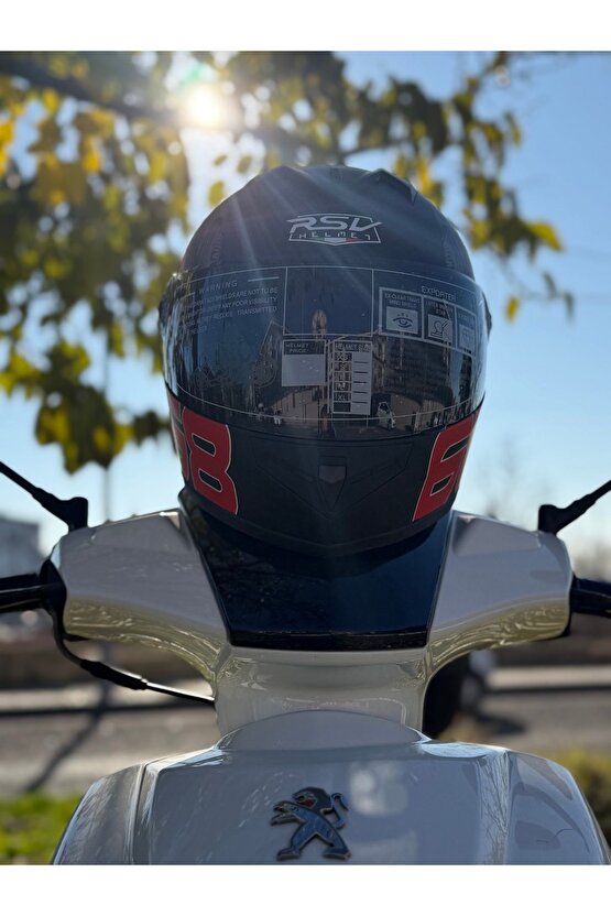 Rsv-helmet Fullface Kask Renkli Vizörlü