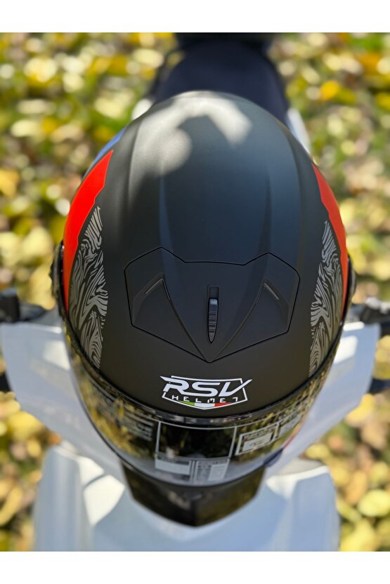 Rsv-helmet Fullface Kask Renkli Vizörlü