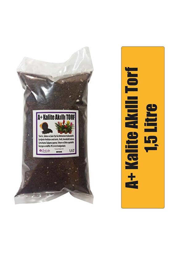 A+ Kalite Süs Bitkileri için Akıllı Torf (1,5 Litre)