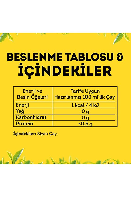 Yellow Label Loose Dökme Siyah Çay 1000 gr