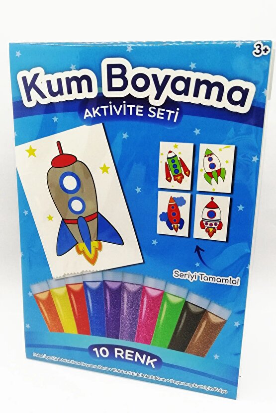 Delta Roket | Roketler Kum Boyama Aktivite Seti Tekli Paket