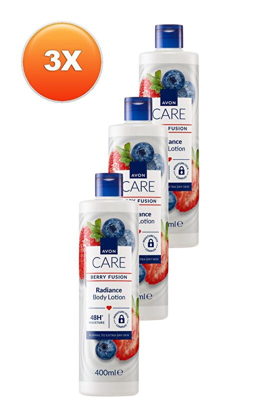 Care Yaban Mersini Ve Çilek Özlü El, Vücut Kremi 400 Ml. Üçlü Set