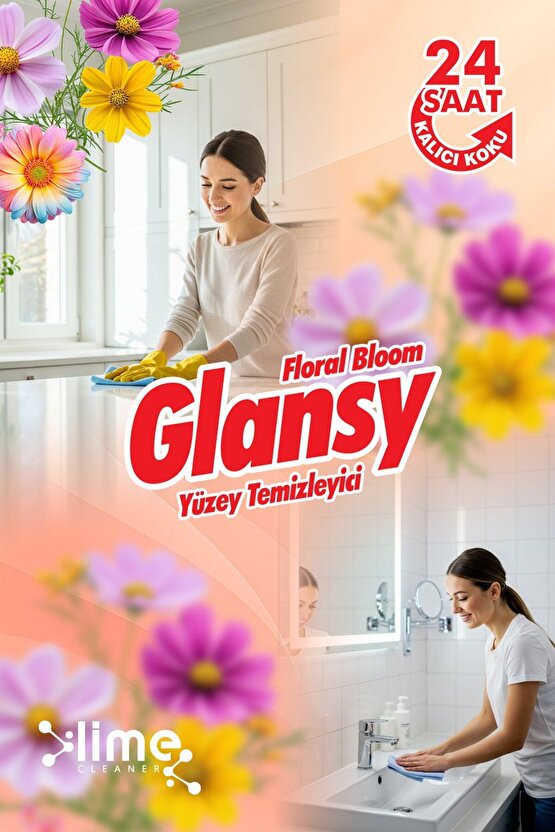 Evde Yenileyici Çiçek Bahçesi | Ultra Güçlü Yüzey Temizleyici Temizlik 20 Lt