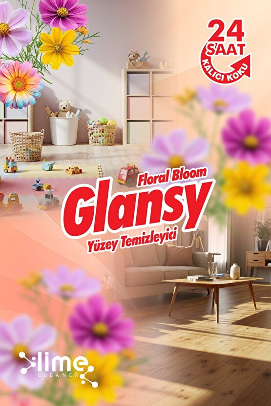 Evde Yenileyici Çiçek Bahçesi | Ultra Güçlü Yüzey Temizleyici Temizlik 20 Lt