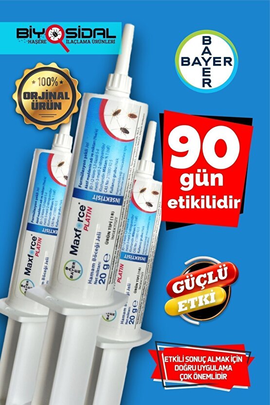 Maxforce Platin Hamamböceği Jeli 20gr X 3 Adet ( 2027 )