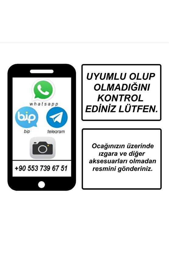 Ankastre Cam Ocak Izgarası Set Üstü Izgara Takımı Ocak Izgarası Emaye Izgara Yuvarlak Izgara