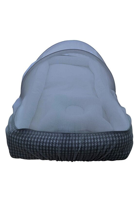 SİNEKLİKLİ Çantalı Babynest, Bebek Çantası, Taşına Bilir Ebeveyn Yanı Reflü Yatağı