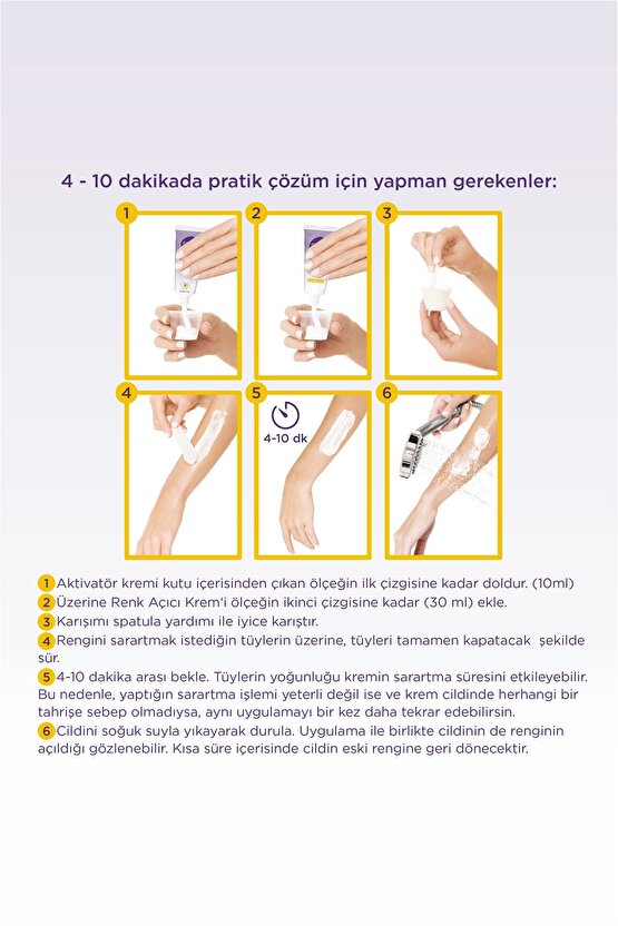 Tüy Sarartıcı Krem 18 gr + 35 gr X 2 Adet