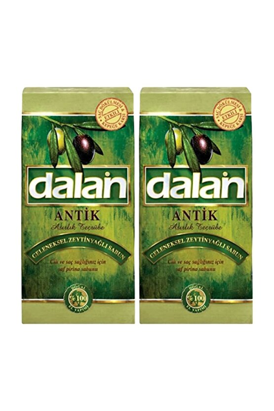 Antik Zeytin Yağlı Geleneksel Yeşil Kalıp Sabun 180 Gr. X 10 Lu