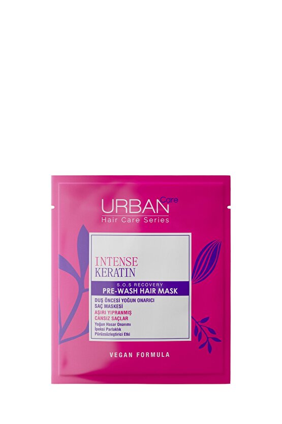 Intense Keratin Aşırı Yıpranmış Saçlar Onarıcı Duş Öncesi Saç Bakım Maskesi-vegan -50ml