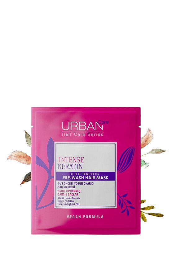 Intense Keratin Aşırı Yıpranmış Saçlar Onarıcı Duş Öncesi Saç Bakım Maskesi-vegan -50ml