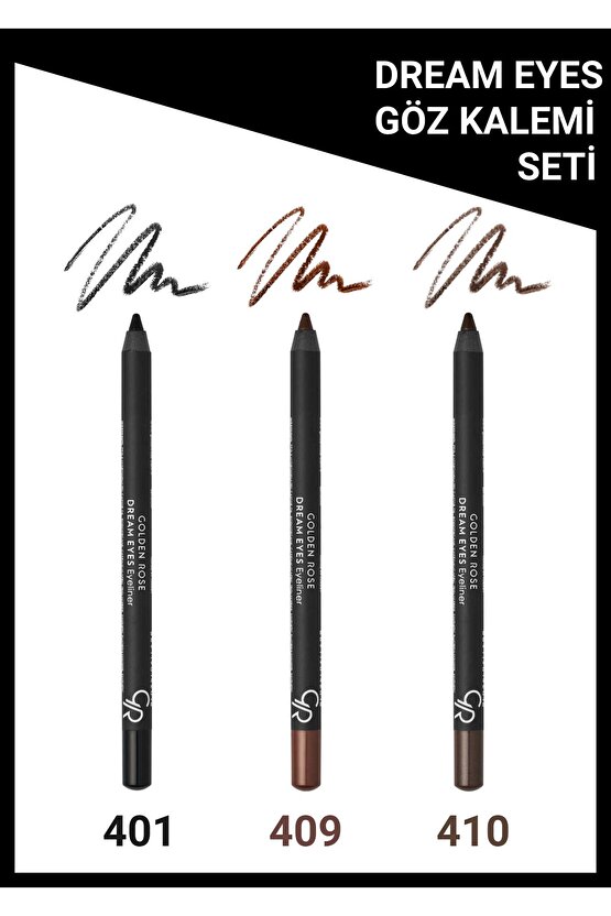 Dream Eyes Eyeliner No:401-409-410 Göz Kalemi Seti