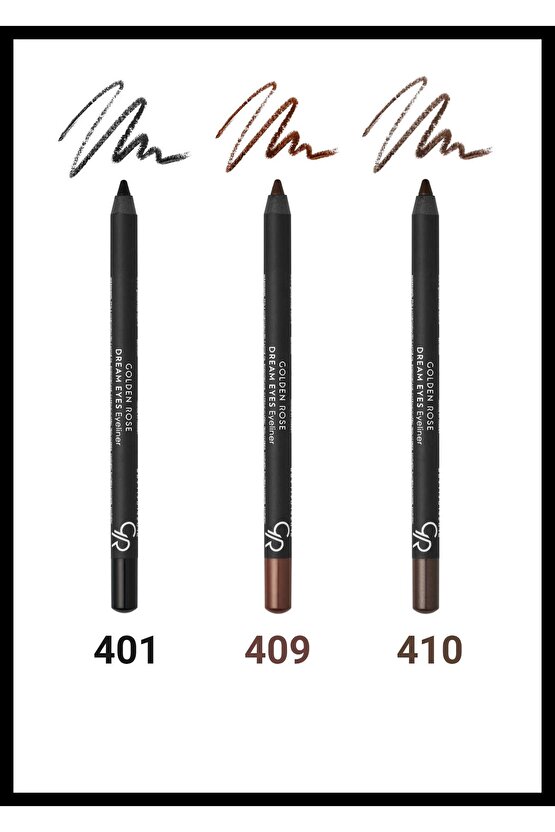Dream Eyes Eyeliner No:401-409-410 Göz Kalemi Seti