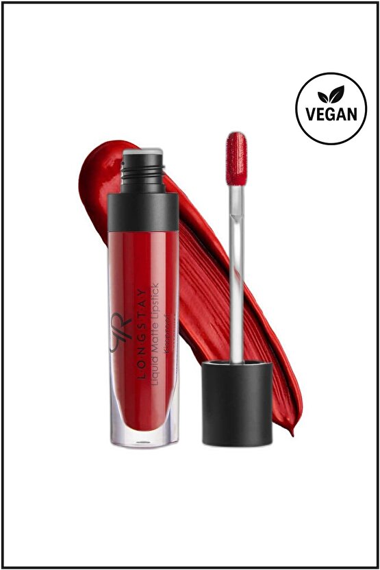 Longstay Liquid Matte Lipstick No: 18 Dark Red - Uzun Süre Kalıcı Likit Mat Ruj