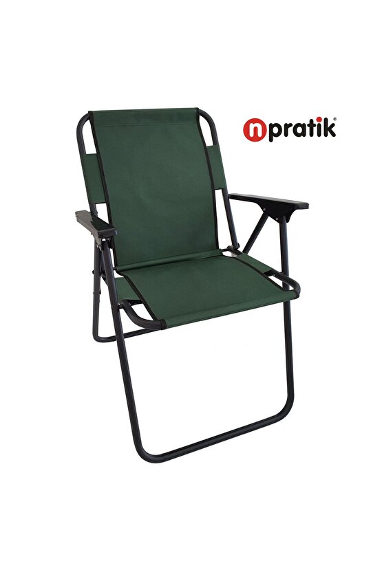 Katlanır Kamp Piknik Plaj Sandalyesi Yeşil