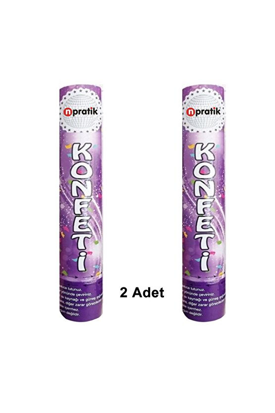 Parti Konfeti 30 Cm. Karışık Renkler (2 Adet)