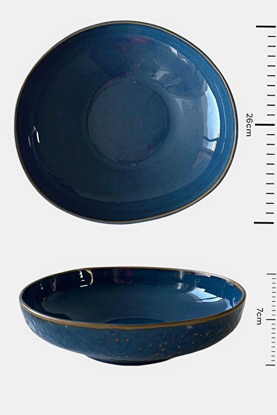 Punto Porselen Salata ve Makarna Tabağı Çukur Tabak 26cm 1 Adet
