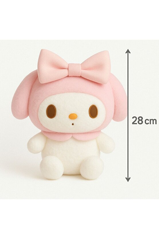 30 Cm Kuromi Melody Peluş Oyuncak-İthal Kumaş-