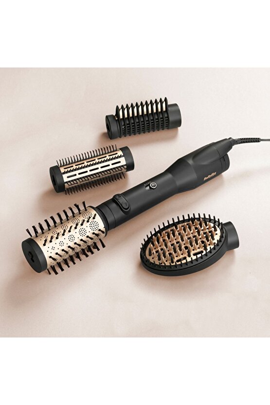 Hava Üflemeli Döner Başlıklı Saç Şekillendirici Set Big Hair Luxe, 650W, 4 Başlık, AS970E