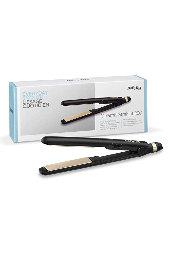 Saç Düzleştirici Ceramic Straight, 230 Derece Seramik Plaka, 2 Dijital Isı Ayarı, ST089E