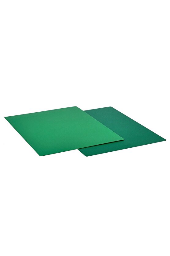 2 Adet Esnek Kesme Tahtası 28 x 36 Cm İkea 2li Set Bükülebilir Kaymaz Kesim Panosu Yeşil Renk