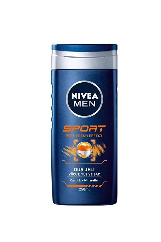 Nıvea Sport Erkek Banyo Ve Duş Jeli 250 ml X3