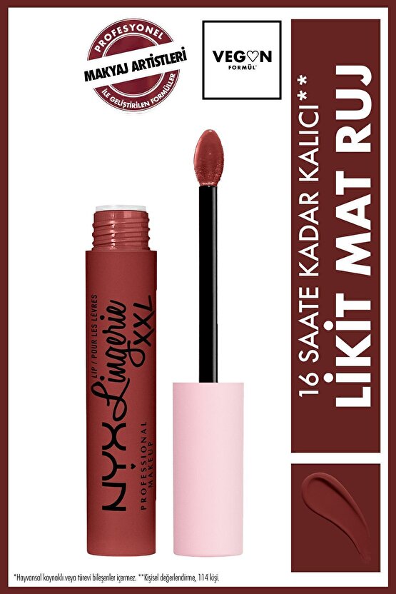 Likit Mat Ruj - Lip Lingerie Xxl Matte Liquid Lipstick Straps Up